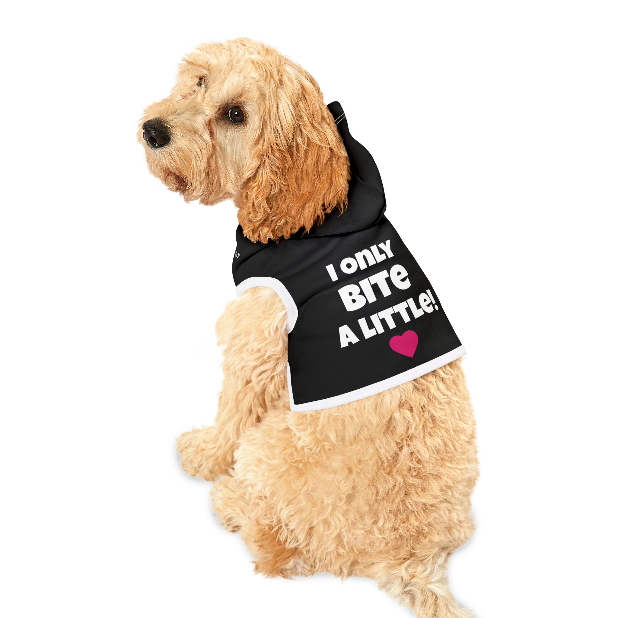 "I Only Bite a Little” Pet Hoodie – Funny Dog & Cat Apparel for Playful, Mischievous Pets - Image 4