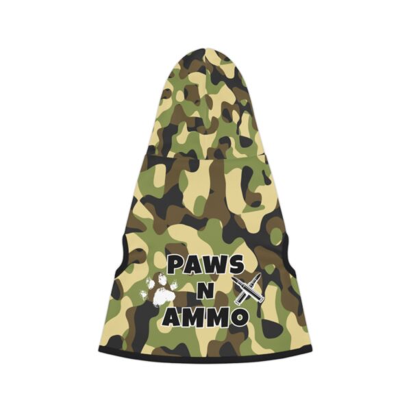 “Paws and Ammo” Camo Pet Hoodie – Military-Style Dog & Cat Apparel