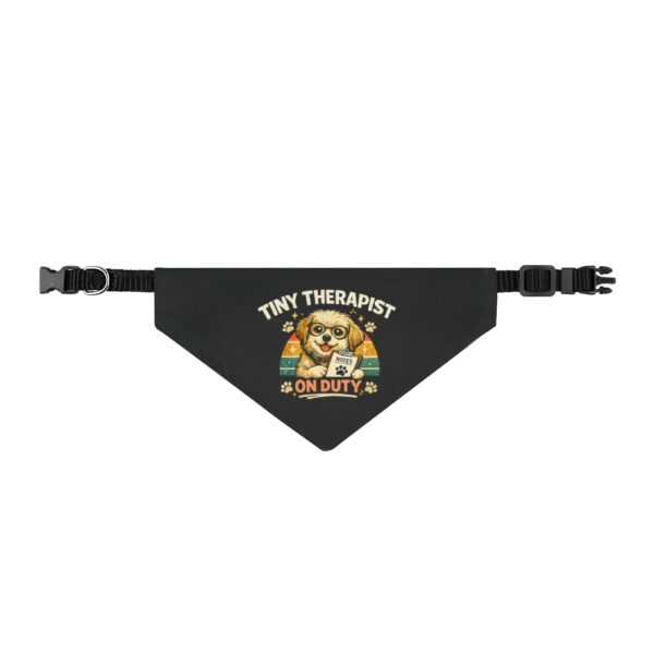 Tiny Therapist On Duty Clip-On Pet Bandana