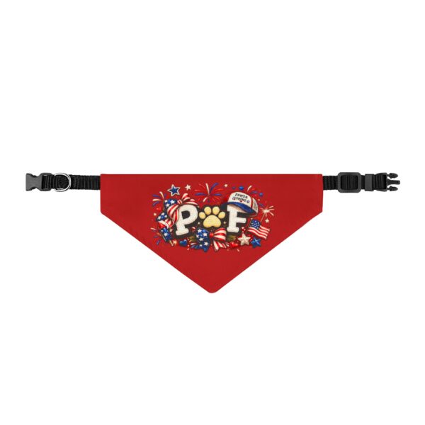 P & F Fourth of July Clip-On Pet Bandana
