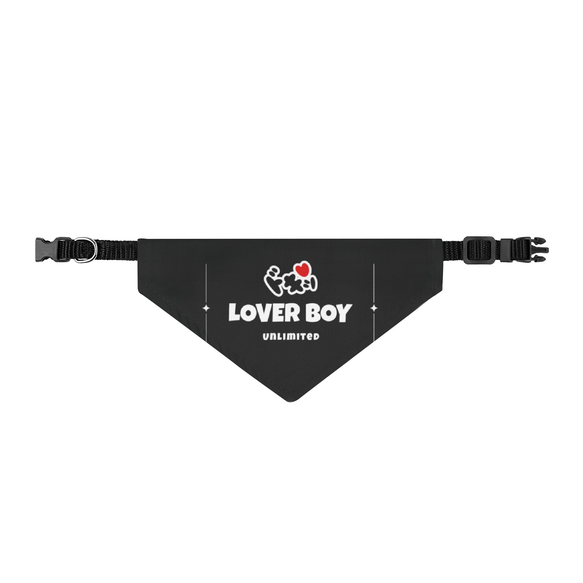 Lover Boy Pet Bandana – Clip-On- Bandana