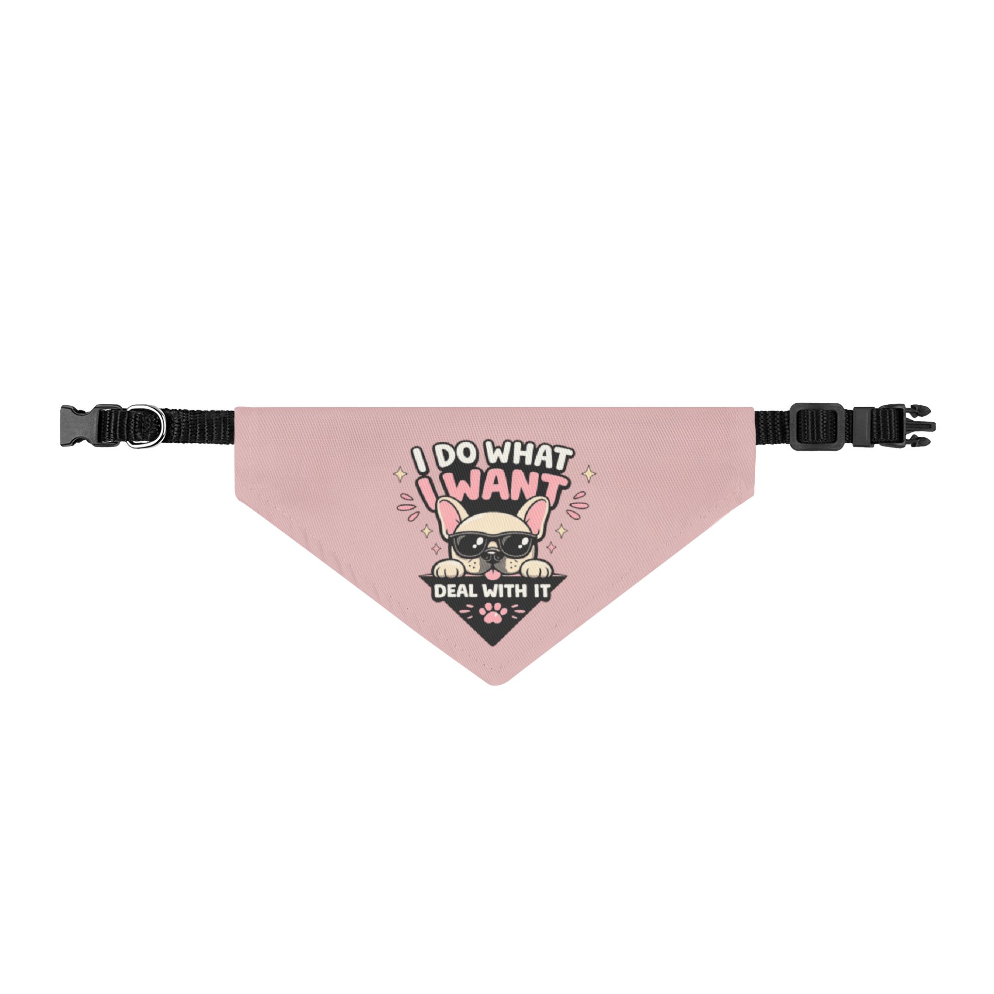 I Do What I Want Clip-On Pet Bandana