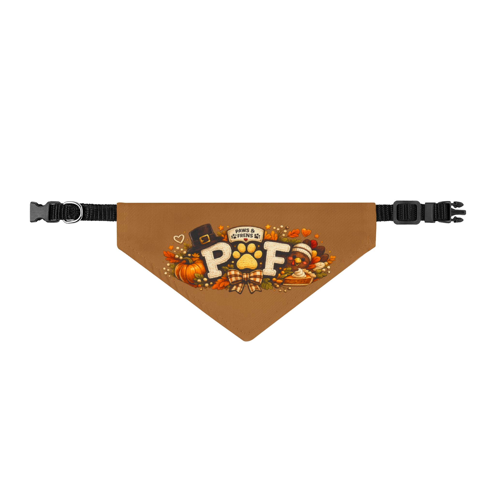 P & F Thanksgiving Clip-On Pet Bandana