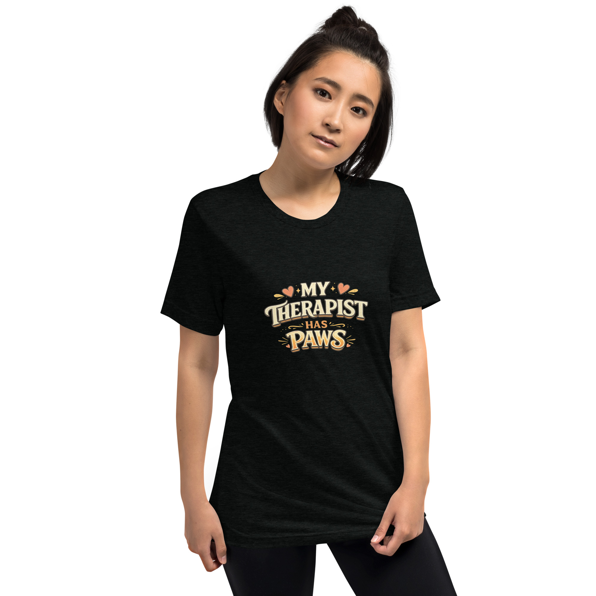 My Therapist Has Paws Graphic Tee - Image 2